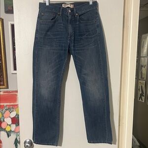 Levi’s mens 505 denim blue jeans
